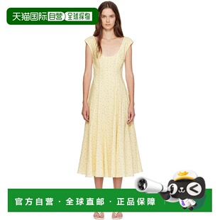 1h可退 潮奢 Danielle Guizio 女士 黄色 Leila 连衣裙 P25404W08