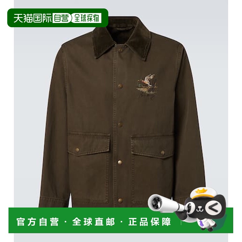 1h可退 潮奢 Burberry 巴宝莉 男士 灯芯绒饰边棉质斜纹布军装夹