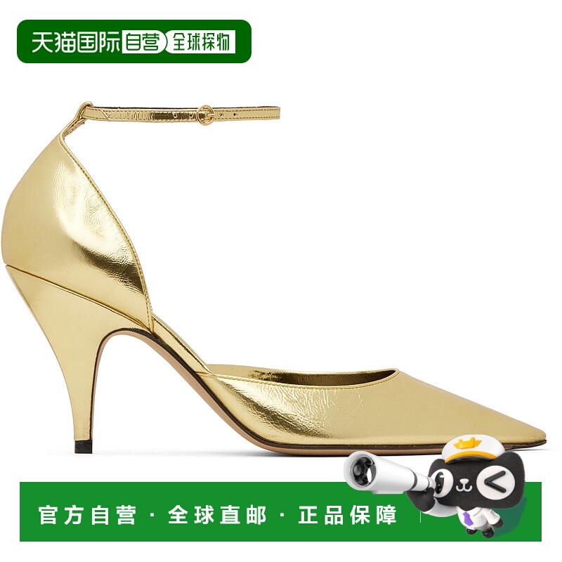 1h可退 潮奢 The Row 女士 金色 Liisa D'Orsay 高跟鞋 F1543M39