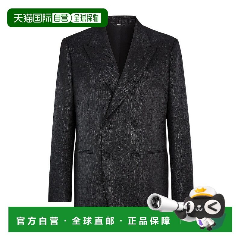 1h可退 FENDI 男士夹克 FJ0733ASCCF0QA1 AW2024 黑色 GIACCHE &