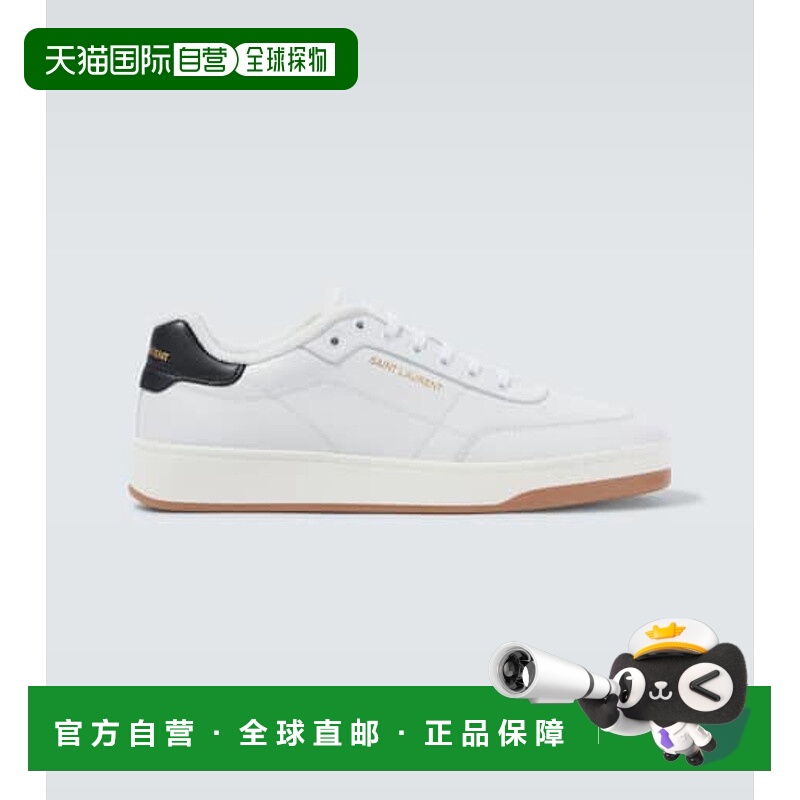 1h可退 潮奢 Saint Laurent 圣罗兰 男士 SL/61 徽标皮质低帮运动