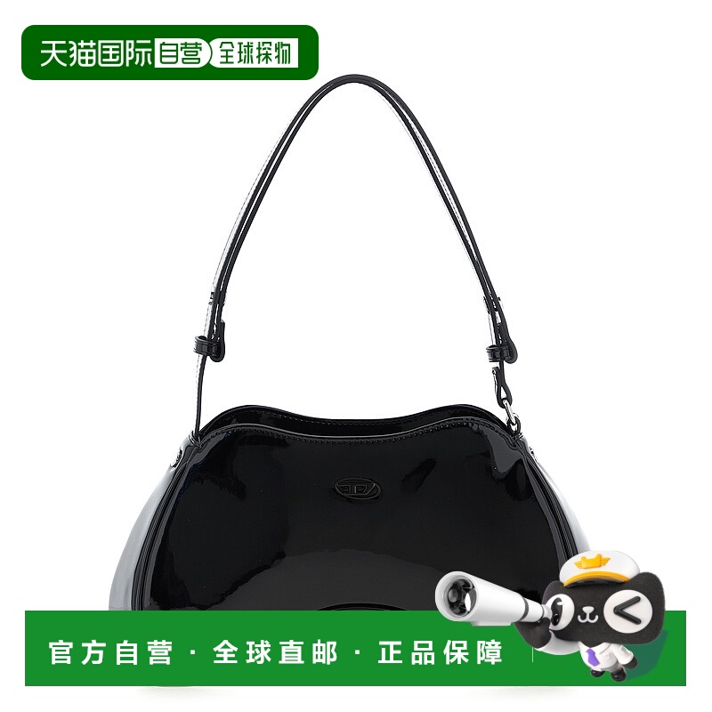DIESEL 女士单肩包 X10201P6255HA881 AW2025 黑色 'Play Shoulde