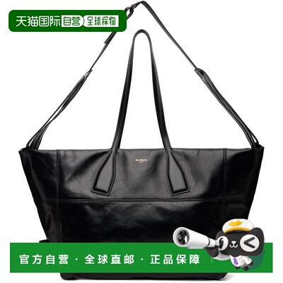 1h可退 潮奢 Balmain 巴尔曼 男士 黑色 Track Zips Calfskin 托