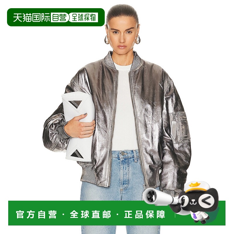 1h可退 潮奢 The Attico 女士 长袖皮夹克 246WCB56L094D