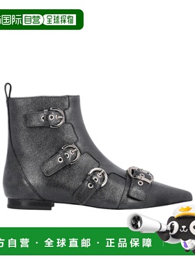 PINKO 女士靴子 SD0105P042Z99 AW2024 黑色 尖头短筒靴