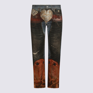 ACNE STUDIOS 男士牛仔裤  BK0704AIL AW2025花色直筒裤