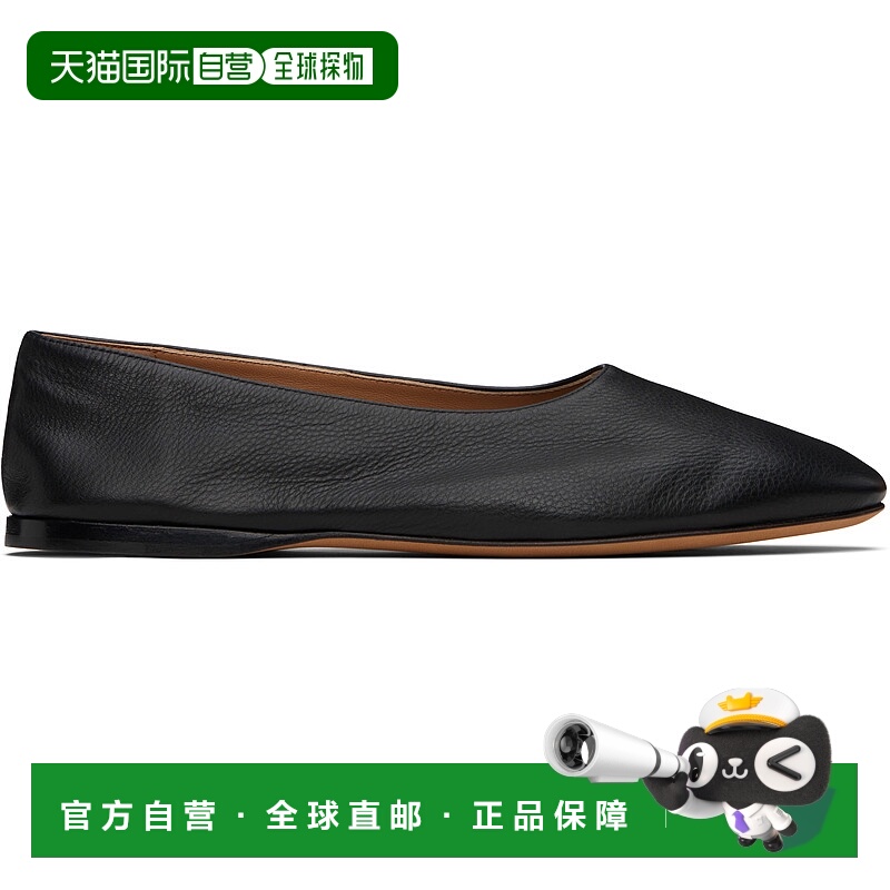 1h可退 潮奢 The Row 女士 黑色 Awar 芭蕾鞋 F1635L59