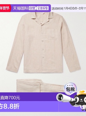 1h可退 潮奢 Derek Rose 德里克 罗斯 男士 Sicily 1 亚麻睡衣套