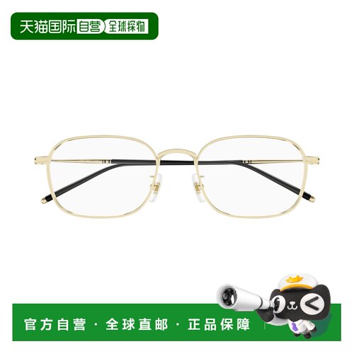 MONTBLANC 户外护目镜 MB0414OA002 SS2025 金色 全框平光镜
