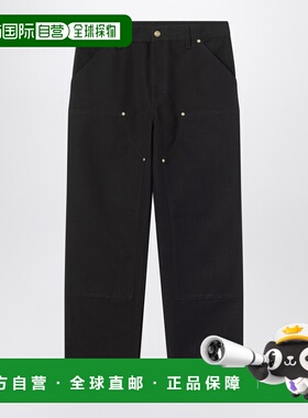1h可退 潮奢 CARHARTT WIP 男士 双及膝黑色硬质裤子 I036274BCO8