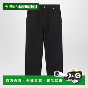 1h可退 潮奢 CARHARTT WIP 男士 双及膝黑色硬质裤子 I036274BCO8