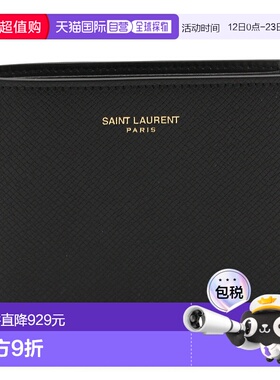 SAINT LAURENT 男士钱包 396307H3Z2W1000 CO 黑色