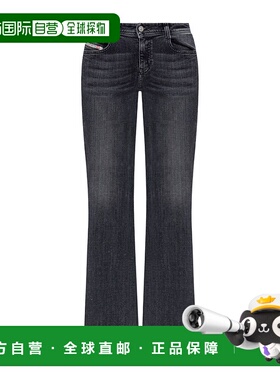 DIESEL 女士牛仔裤 A1100309K9802 SS2025 黑色 D-Ebbey 牛仔裤