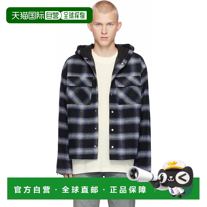 1h可退 潮奢 Represent 男士 黑色 & 海军蓝连帽夹克 MLM2136