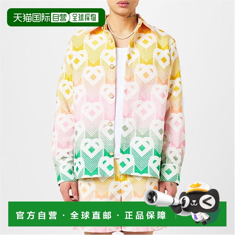 1h可退 潮奢 Casablanca 男士 渐变心形衬衫 colorful花色 舒适时