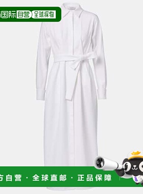 1h可退 潮奢 MaxMara 麦斯玛拉 女士 Arezzo 华达呢衬衫式连衣裙