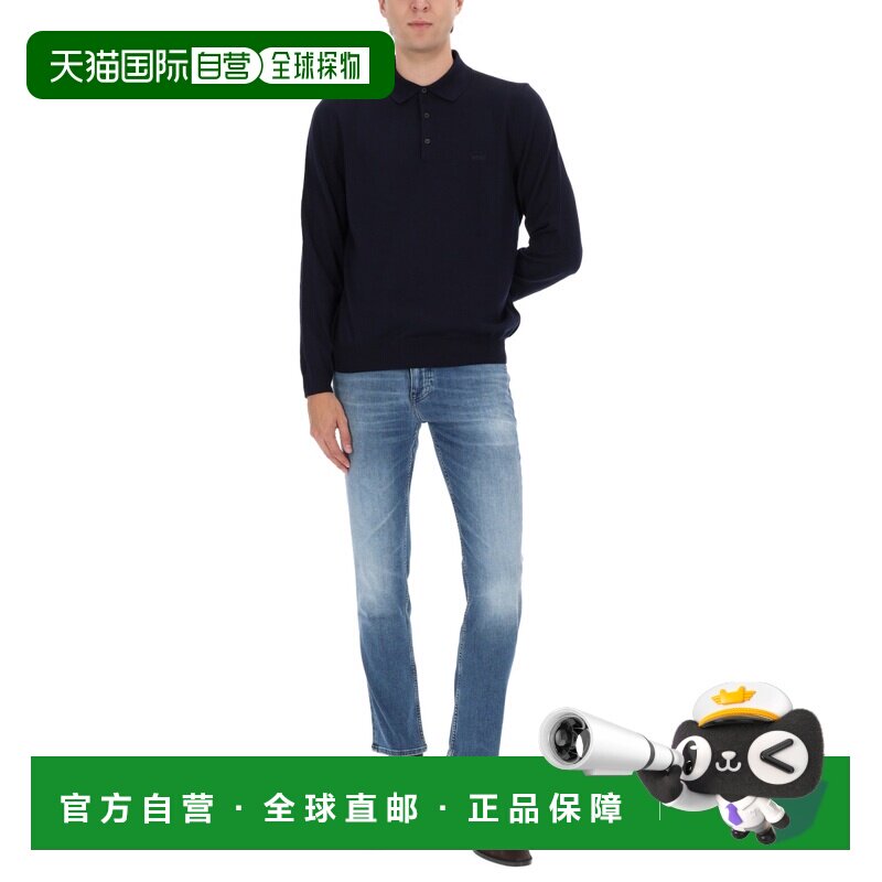 BOSS 男士休闲裤 5054463910249131435 牛仔裤蓝色直筒裤AW2025