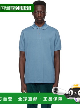 1h可退 潮奢 Paul Smith 保罗 史密斯 男士 蓝色条纹 Polo 衫 M1R