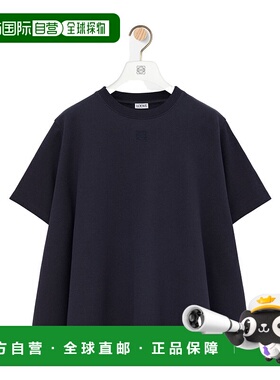 LOEWE 女士T恤 S540Y22X715190 SS2025 黑色 圆领上衣