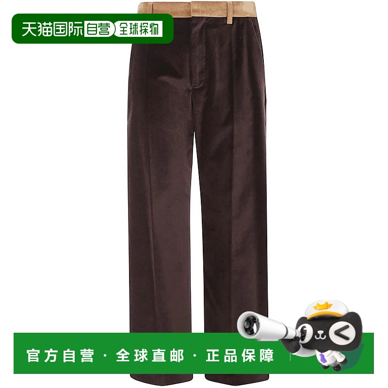 1h可退 MARNI 男士休闲裤 PUMU0320Q0UTC5500069 AW2025 棕色