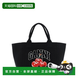 GANNI 女士手提包 B2110038252 SS2026 黑色 MEDIUM TRAPEZE SHOP
