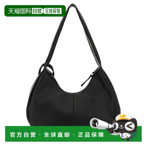 GANNI 女士单肩包 A6837099 AW2025 黑色 Shoulde【付后1h可退】