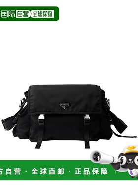 PRADA 男士双肩包 2VD0822DW3VOOOF0002  AW2025黑色手提包斜挎包