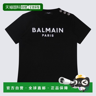 BALMAIN 男童T恤 BU8P21Z1751930BC SS2024 黑色