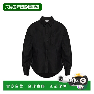 BALENCIAGA 女士衬衫 872318TUP181000 CO 黑色 Balenciaga class