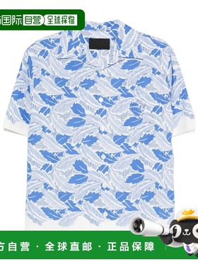 PRADA 男士衬衫 UCS41416YLSUMOF0013 SS2025 蓝色