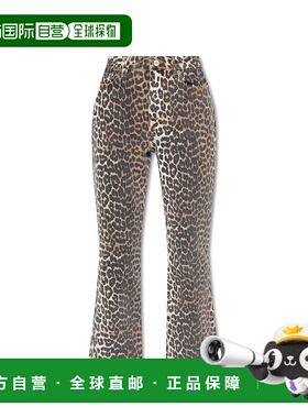GANNI 女士牛仔裤 J10596508943 CO 棕色 Jeans with animal moti