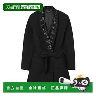 女童大衣 长袖 BW1C90I0196930 黑色 连衣裙 SS2025 BALMAIN