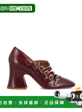 1h可退 潮奢 Chloe 蔻依 女士 紫色皮质浅口鞋 CHC25A11COL高跟鞋