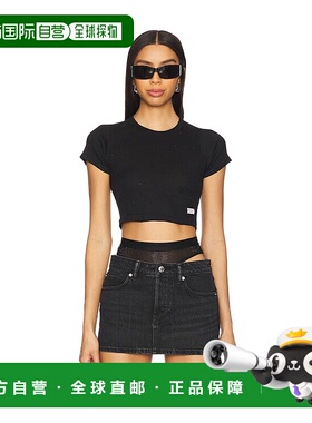 1h可退 潮奢 Alexander Wang 亚历山大 王 女士 Hotfix 短款短袖T