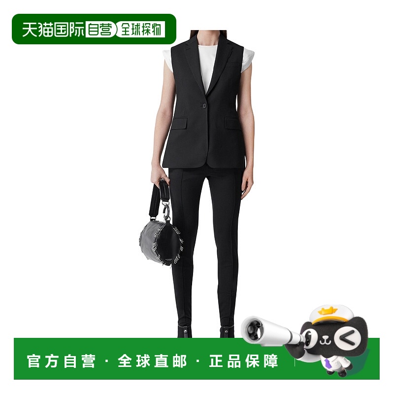 BURBERRY 女士西服 80543851 AW2022 黑色 纽扣细节马甲