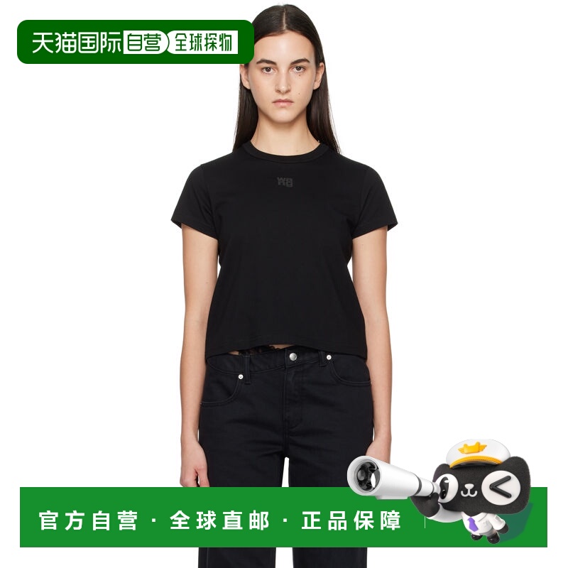 潮奢 T by Alexander Wang 亚历山大 王T系列 女士 黑色 Puff Log
