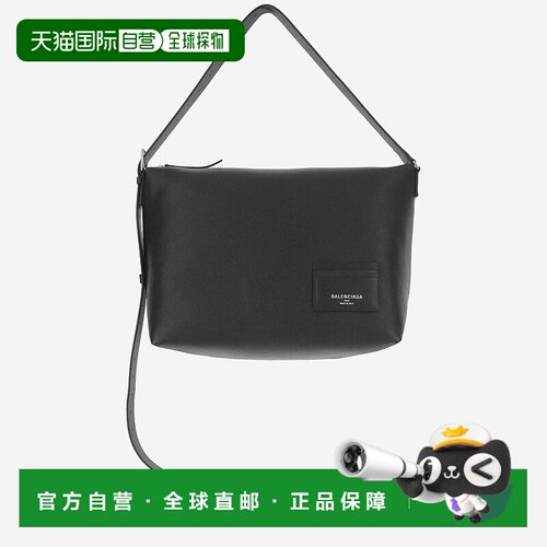 BALENCIAGA 男士斜挎包 8062472ABCC1000 AW2024 黑色单肩包