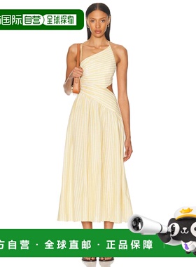 1h可退 潮奢 ZIMMERMANN 女士 Cascadian 不对称连衣裙 4565DSS25