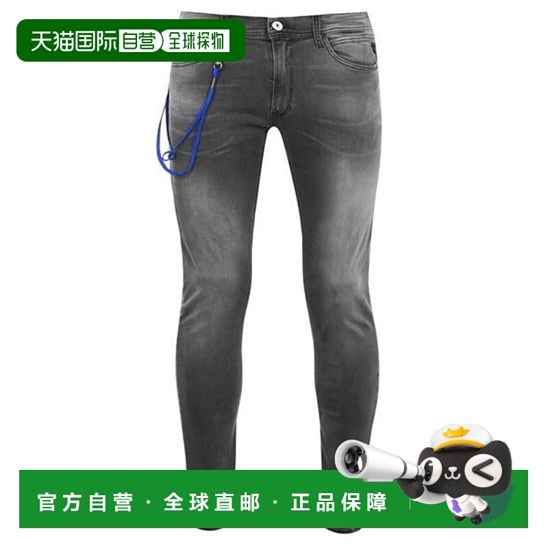 1h可退 潮奢 Replay 男士 钛色弹力修身牛仔裤  舒适时尚