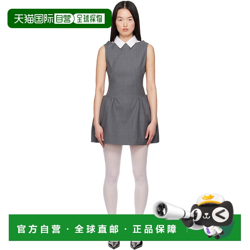 1h可退 潮奢 SHUSHU TONG 女士 灰色 Shirtneck Patchwork Sleeve