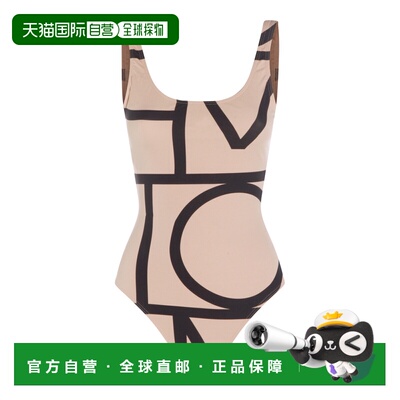 潮奢 toteme 女士 BEACHWEAR 浅褐色黑色泳装 213842795910