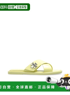 TORY BURCH 女士拖鞋 1706110700 SS2025 黄色 Slides T-Lock凉鞋
