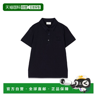FENDI 男童T恤 JMI418K7AJF0QB0 SS2023 蓝色 短袖POLO衫