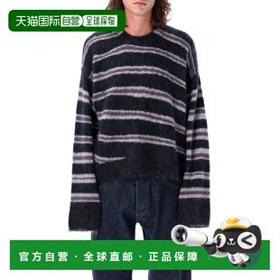 针织毛衣 B60315DRI AW2024 ACNE 长袖 男士 黑色 条纹毛衣 STUDIOS