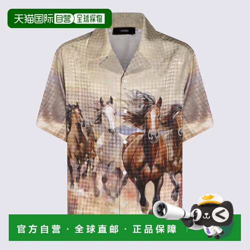 AMIRI 男士衬衫 AMTOSH1038900 SS2026 花色 Camicia Amiri in vi
