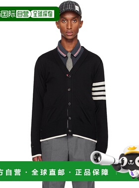 1h可退 潮奢 Thom Browne 汤姆 布朗 男士 黑色 4-Bar Relaxed Fi