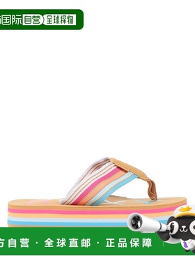 1h可退 潮奢 Roxy 女童 沙滩凉鞋童鞋 blue蓝色 舒适时尚