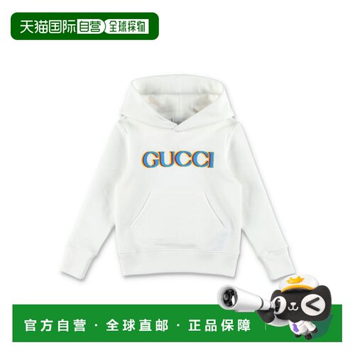 GUCCI 男童针织衫 773379XJGZF9214 AW2025 白色 White hoodie wi
