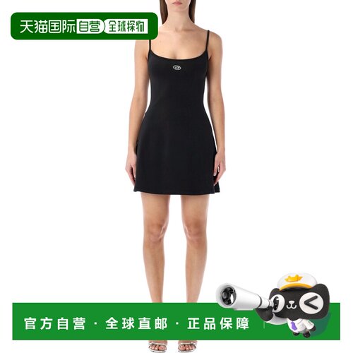 DIESEL 女士连衣裙 A199180AHQH900 SS2026 黑色 MINI DRESS 