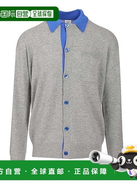 LOEWE 男士外套 H526Y16KA71134 AW2025 灰色 长袖针织开衫